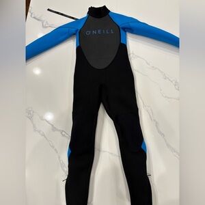 O’ Neill Youth Reactor-2 3/2mm Back Zip Full Wetsuit Blue and Black